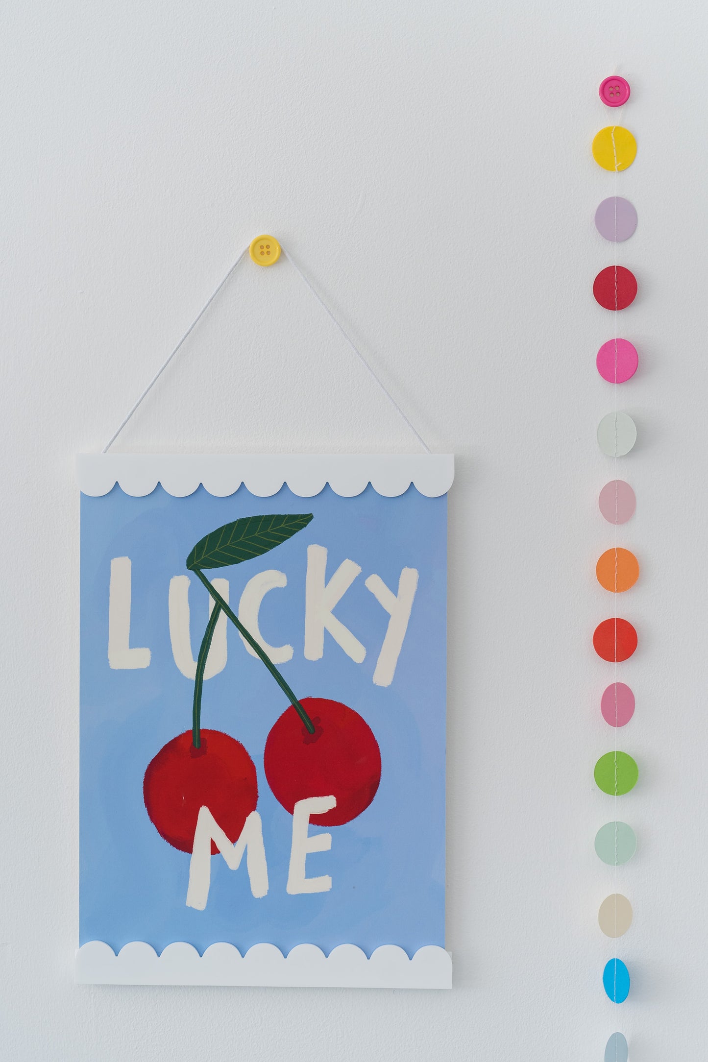 Kate Fox Design Lucky Me ART PRINT A4