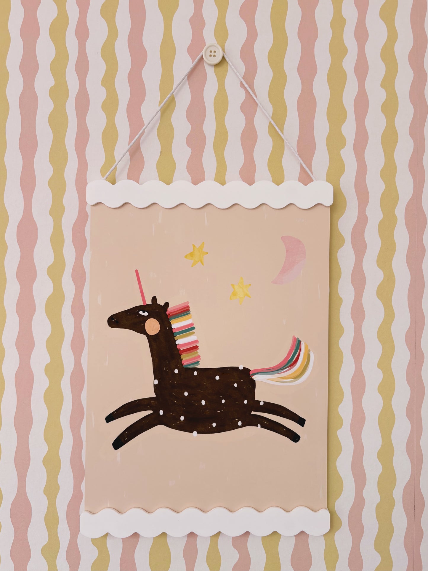 Lara and Kin Unicorn Art Print