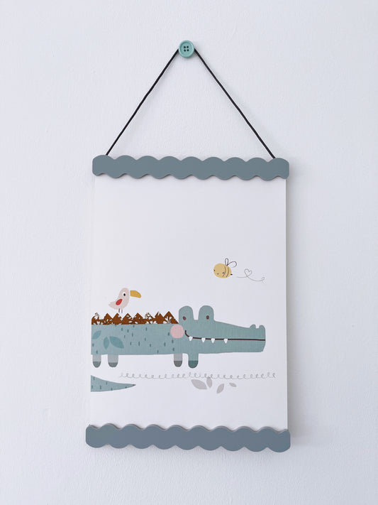 Wave Magnetic Print Hanger Storm Blue