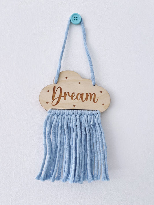 Macrame Cloud Sky Blue