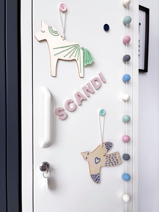 Scandi Felt Ball Garland