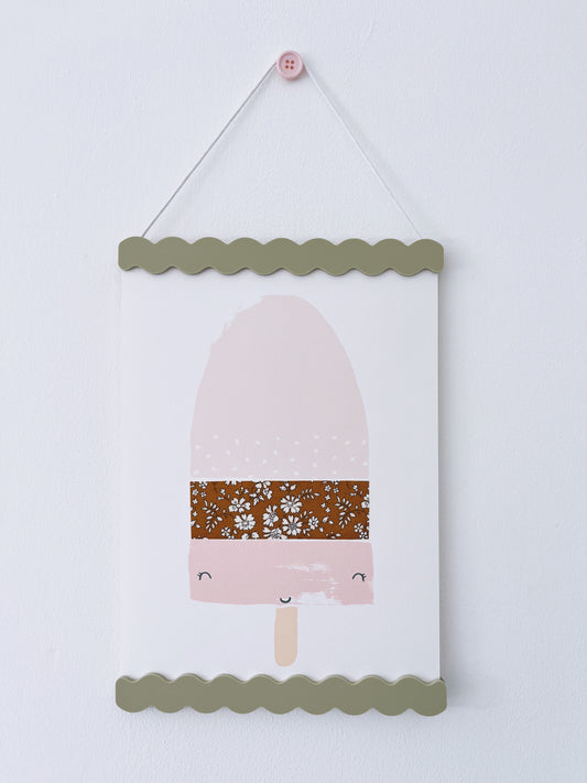 Wave Magnetic Print Hanger Sea Green