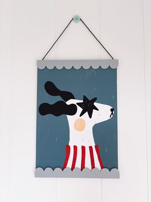 Lara and Kin Speedy Dog Art Print