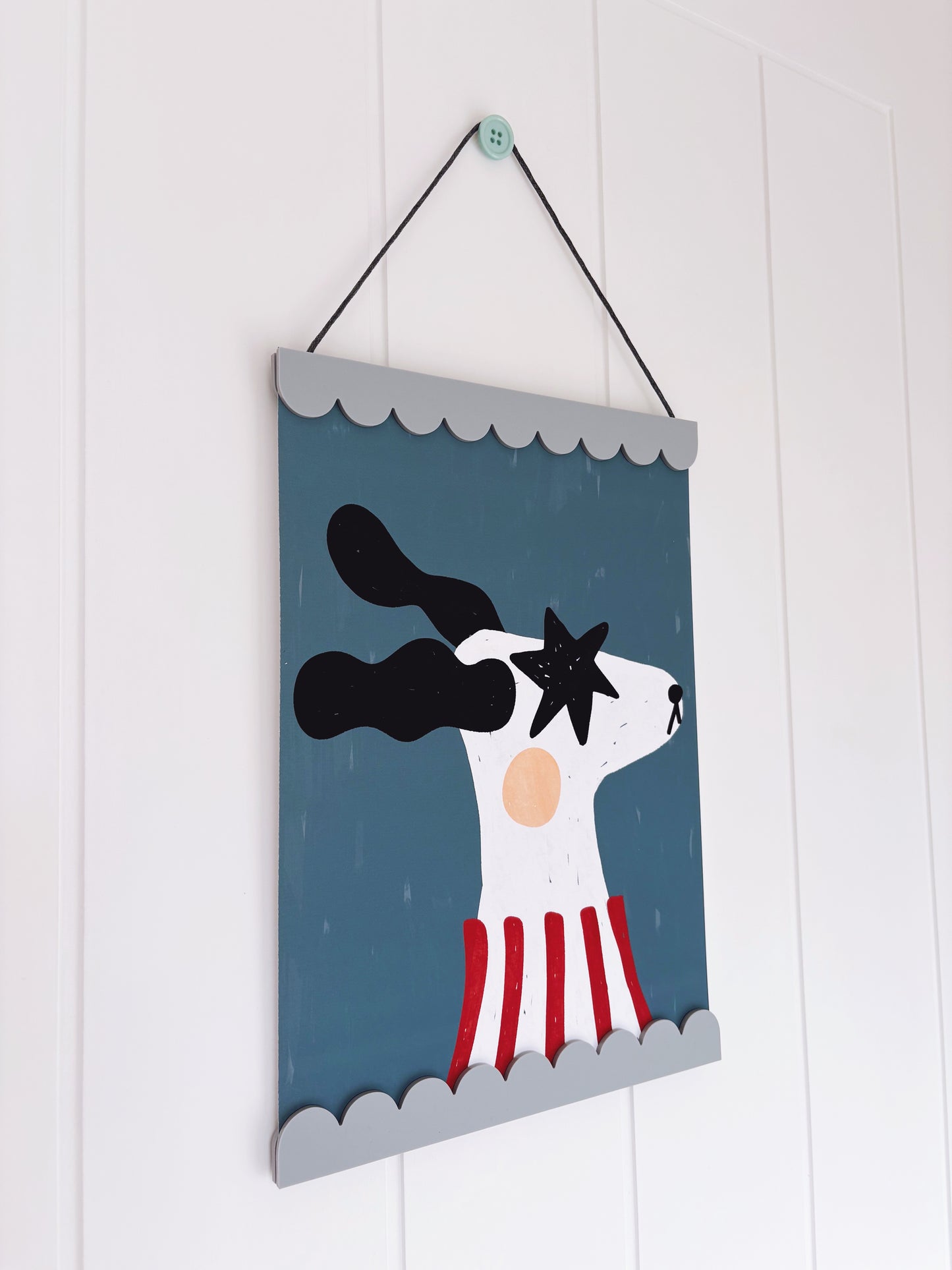 Lara and Kin Speedy Dog Art Print