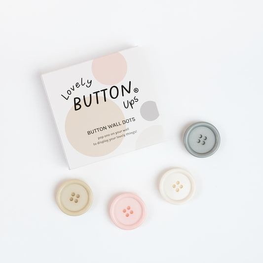 LOVELY BUTTON UPS ® Button Wall Dots - Neutral Collection #01