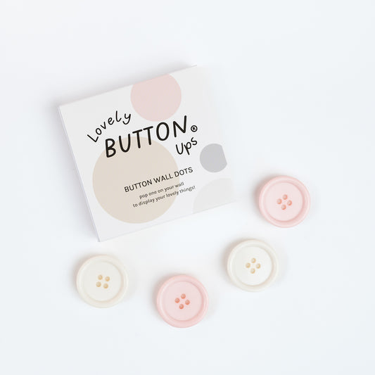 LOVELY BUTTON UPS® Button Wall Dots - Neutral Collection #02