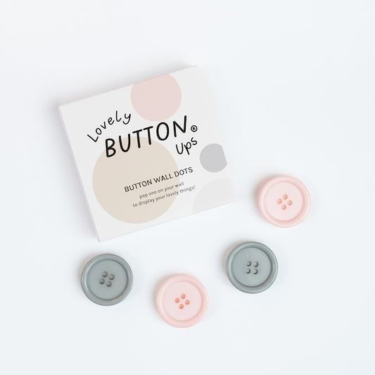 LOVELY BUTTON UPS® Button Wall Dots - Neutral Collection #03