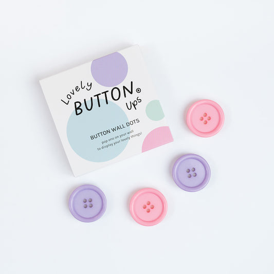 LOVELY BUTTON UPS® Button Wall Dots - Pastel Collection #03