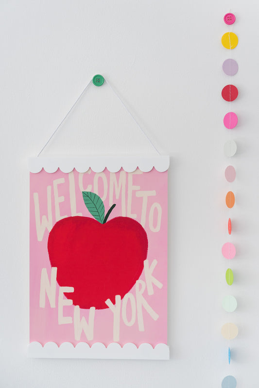 Kate Fox Design Welcome to New York ART PRINT A4