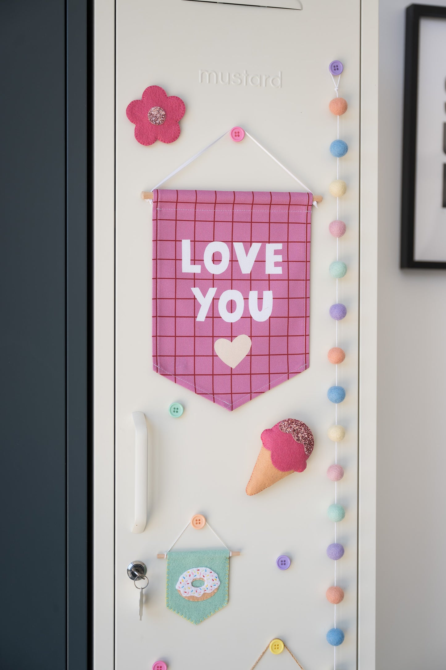 Pastel Felt Ball Garland