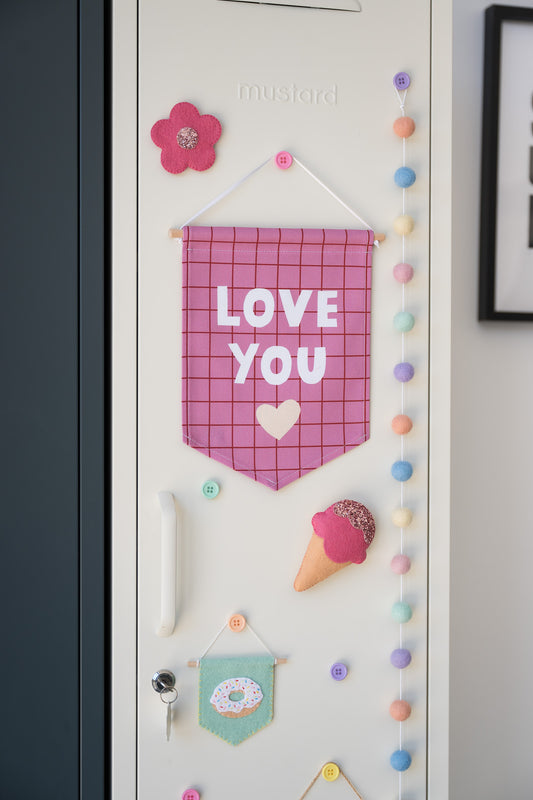 Pastel Felt Ball Garland