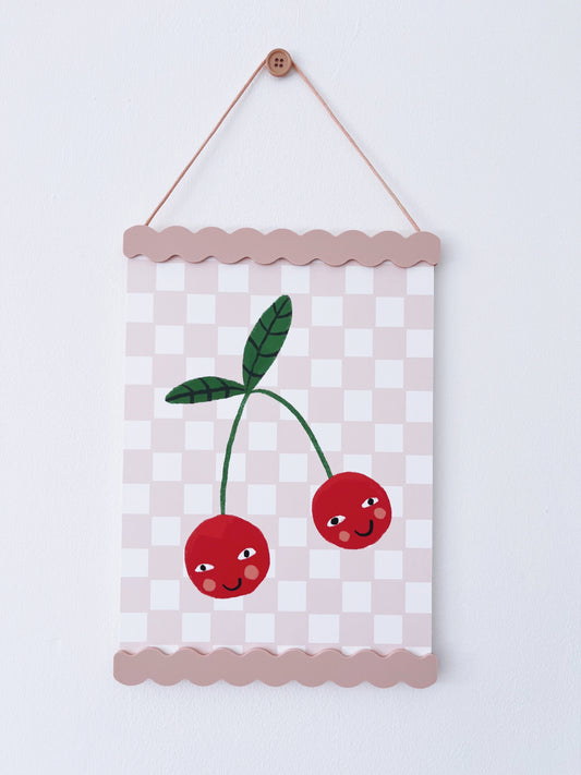 Wave Magnetic Print Hanger Rose Pink