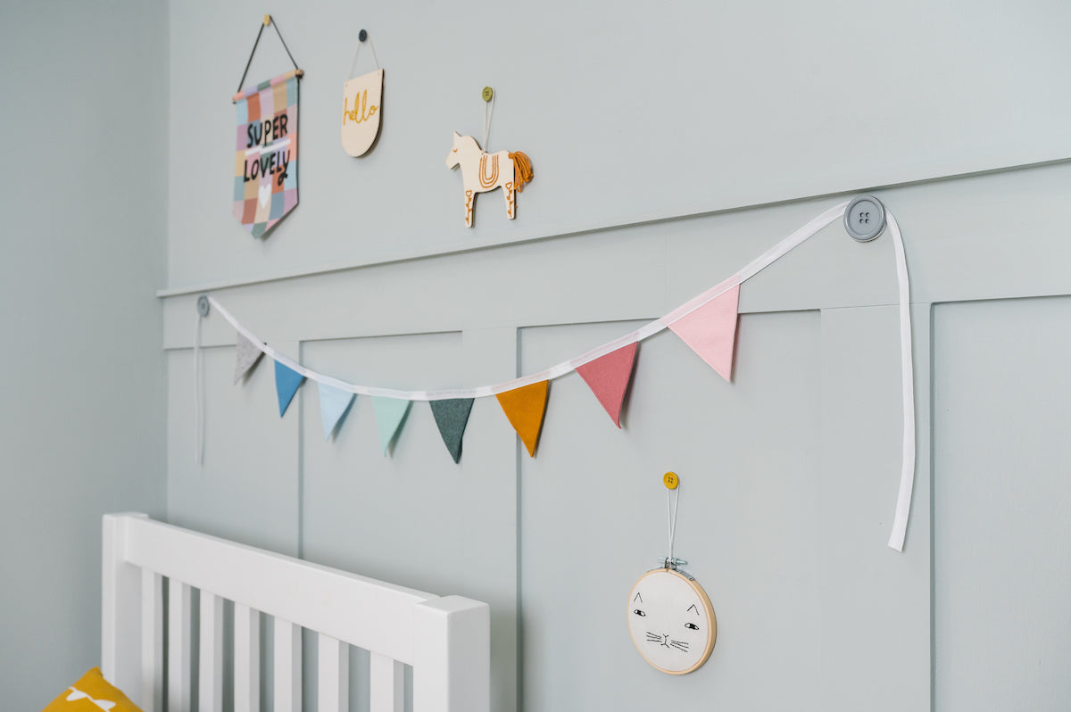 LOVELY BUTTON UPS ®  Button Wall Hooks - Neutral Collection #01 TWO PACK